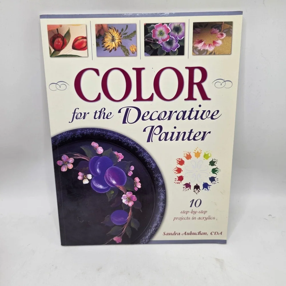 North Light Color for the Decorative Painter Sandra Aubuchen Acrylic Art Book